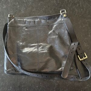 HOBO Black Leather Shoulder Bag